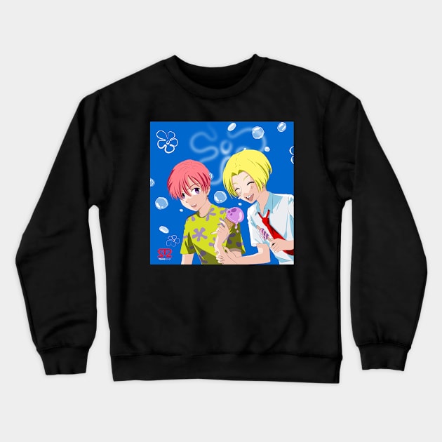 Sponge Bob Crewneck Sweatshirt by T2winsdesign